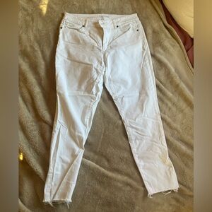 Loft Curvy Skinny Stretch White Skinny Jean - Size 12 / 31 - Like New